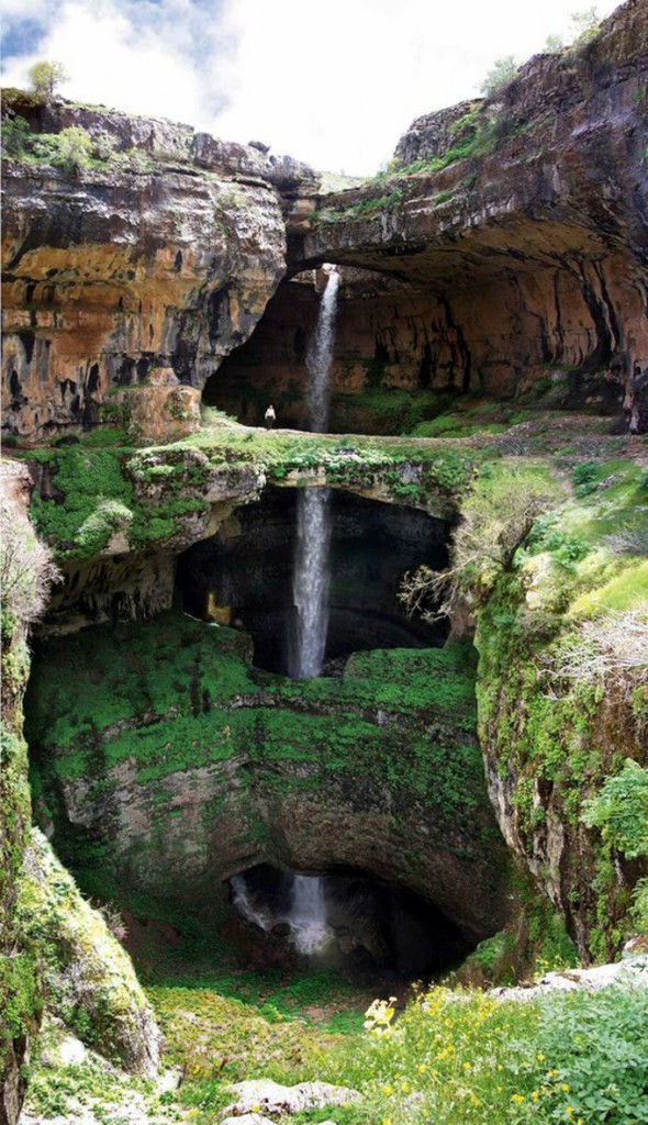 Baatara Gorge Waterfall Tannourine Lebanon 20 Amazing Nature Photos Who Can Confuse you