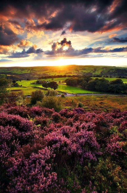 Sunset Norland Moor Halifax England 35 Amazing Places In Our Amazing World
