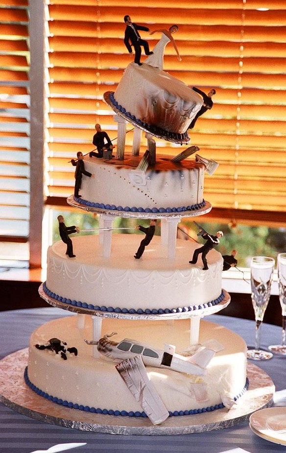 James Bond Wedding Cake e1373842307198 8 Intersting And Unusual Cake Designs