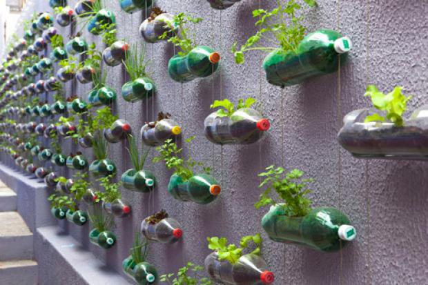 plastic bottle garden DIY: Turn Old Things Into Beautiful Flower Pots and Planters