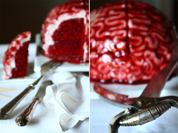 zombie braincake details 19 Creative Halloween Cakes And Desserts