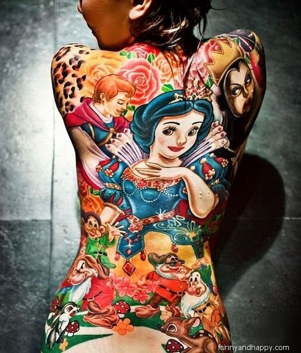 Awesome Colorful Tattoos For Women