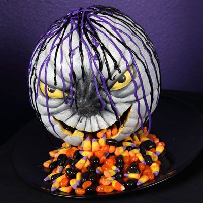 Candy DIY pumpkin 20 DIY Pumpkins Carving and Decor Ideas for Halloween