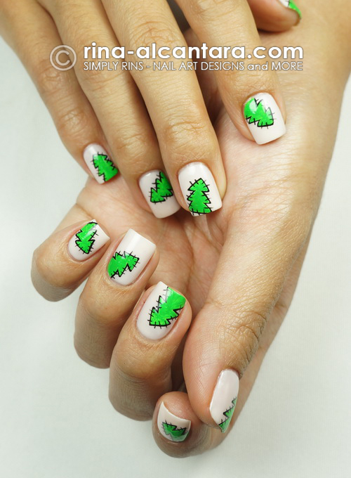 Christmas nail design4 28 Creative Christmas Nail Designs