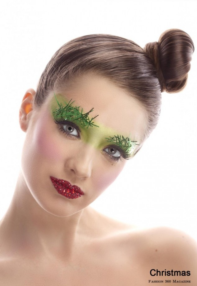 21 Adorable Christmas Makeup Ideas 2013