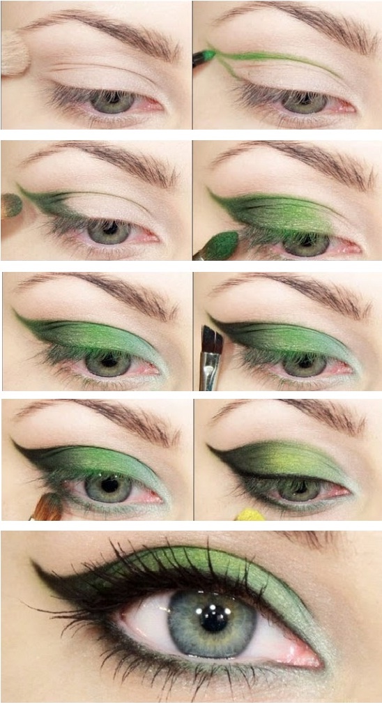 Perfect Makeup Tutorials tutorial  Green makeup easy natural Eyes  The For