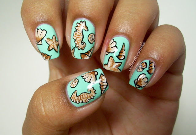 Get Ready For The Beach With Some Beach Inspired Nail Designs