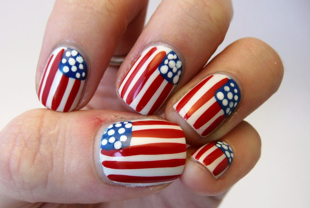 10. Bold and Bright Nail Designs for Independence Day - wide 10