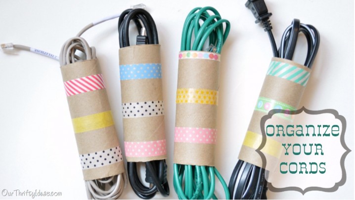 10 DIY Projects To Keep Your Cords Organized