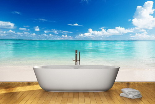 Impressive Wall Murals For Your Bathroom