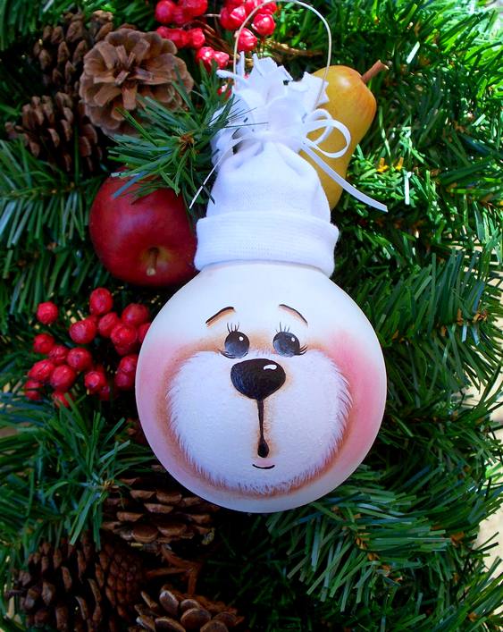 Turn Light Bulbs Into Creative Christmas Ornaments
