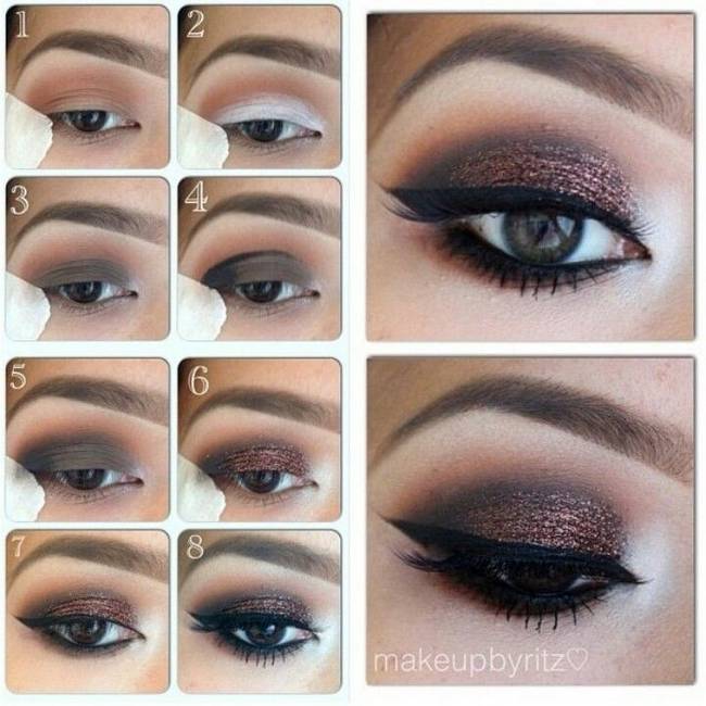 Stunning Glitter Makeup Ideas For The New Years Eve