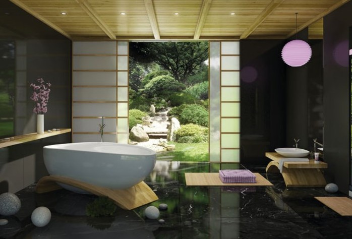 Asian Inspired Bathrooms 91