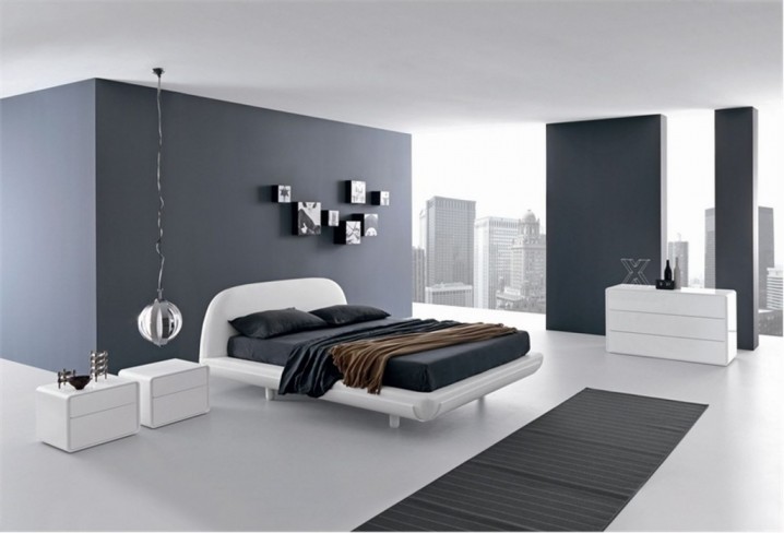Phòng ngủ kiểu dáng hiện đại cho nam giới
