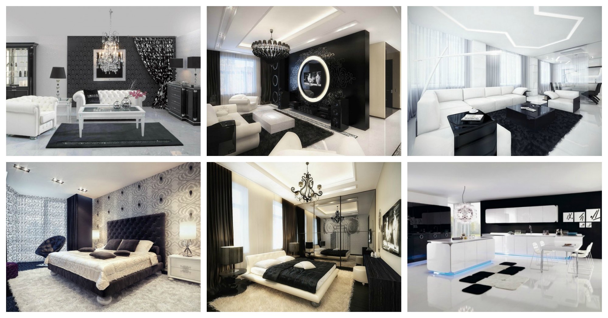 12 Contemporary Black And White Interior Designs