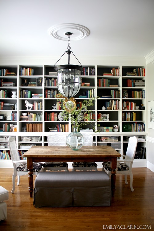 How To Have A Dining Room And A Library In One Place