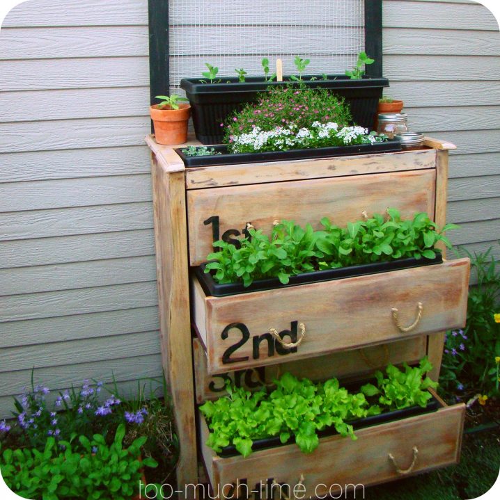 How To Turn Old Dressers Into Amazing Planters