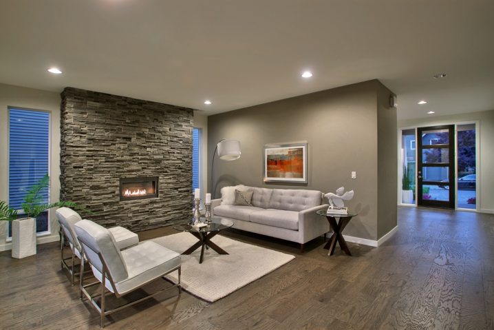 Stacked Stone Fireplaces For A Warm And Modern Look Of The