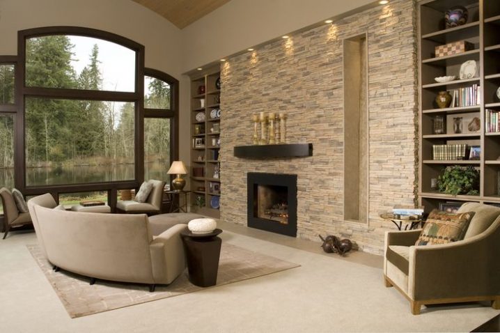 Stacked Stone Fireplaces For A Warm And Modern Look Of The ...