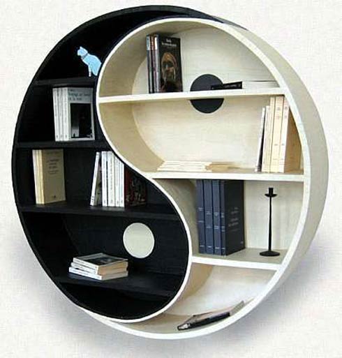 24 Ceative Designs For Bookshelves