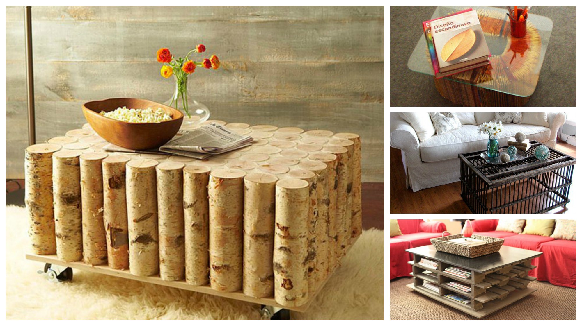20 Creative DIY Coffee and Side Tables