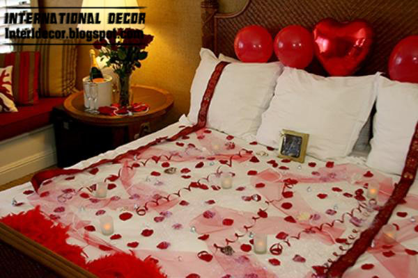 romantic valentine's day bedroom decorations
