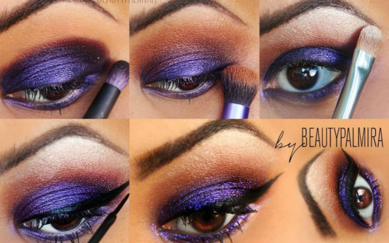 20 Wonderful Purple Smokey Makeup Tutorials