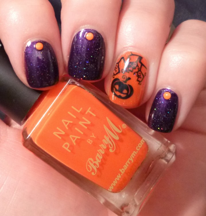 Halloween Pumpkin Nail Art Designs | Nail Design Ideaz