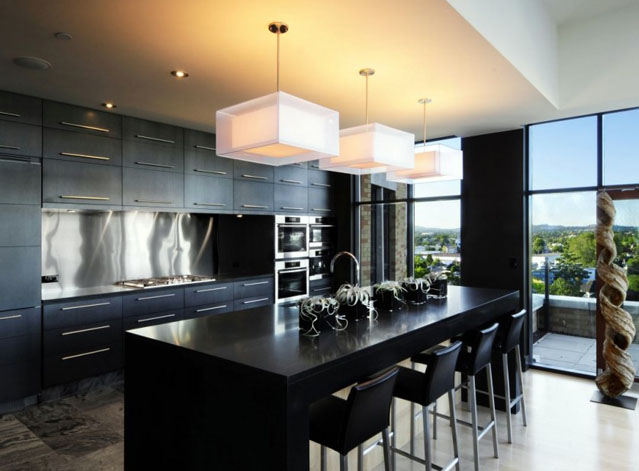 Elegant And Modern Black Kitchen Designs - Top Dreamer