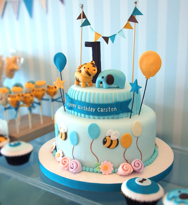 20 Cute First Boy Birthday Cake ideas 2015