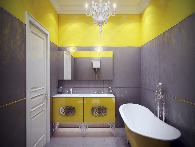15 yellow bathroom designs