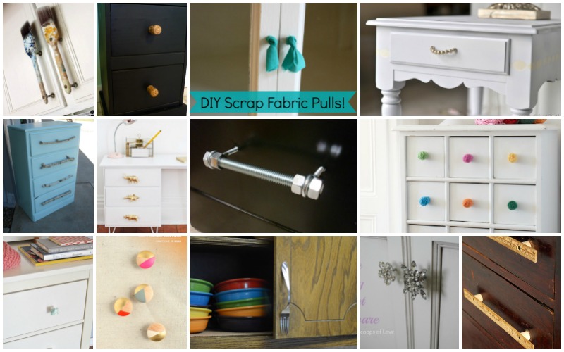 Low Cost DIY Drawer Pulls, Knobs And Handles You Can 