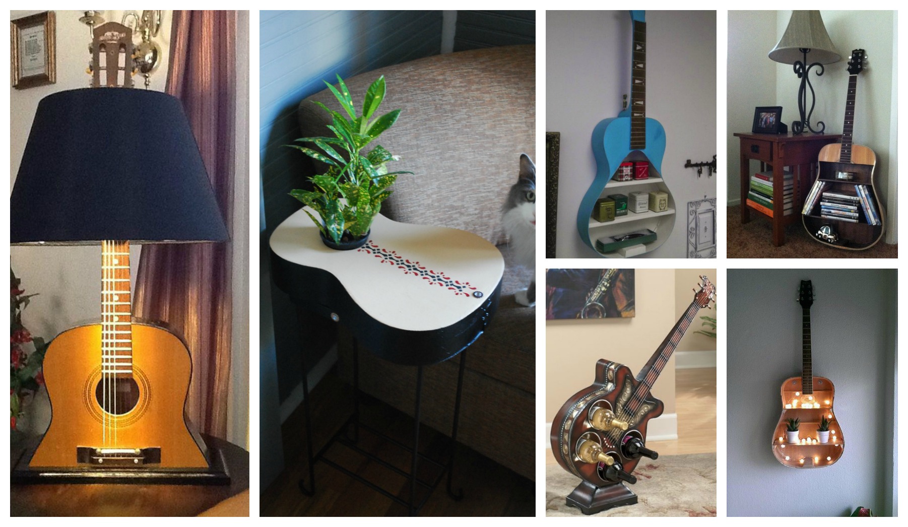 How To Repurpose Guitars In Home Decor