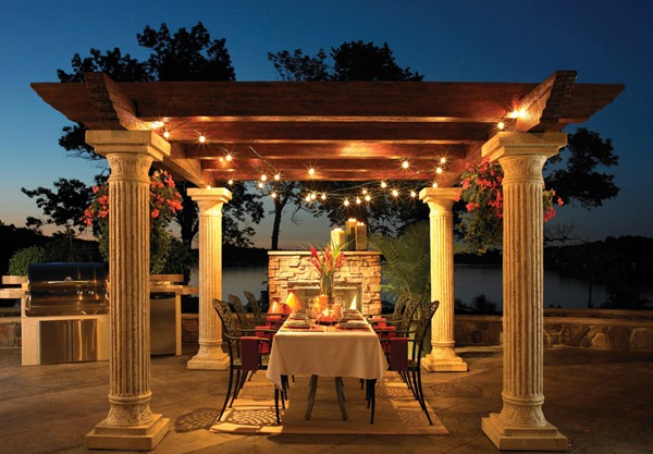 Pergola Lights Add Up To The Romantic Look Of The Outdoors
