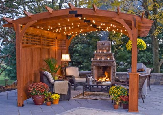 Pergola Lights Add Up To The Romantic Look Of The Outdoors