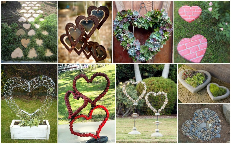 Amazing Heart Shaped Garden Decorations You Will Fall In 