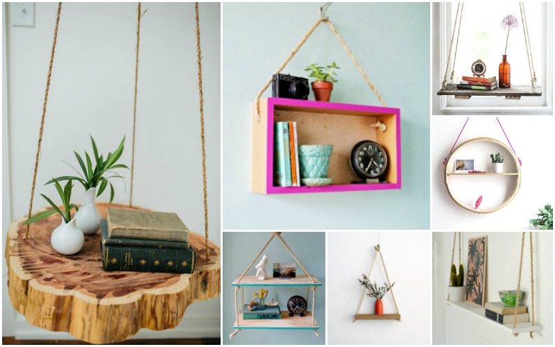 Easy To Make Diy Hanging Shelves That Will Beautify Your Home