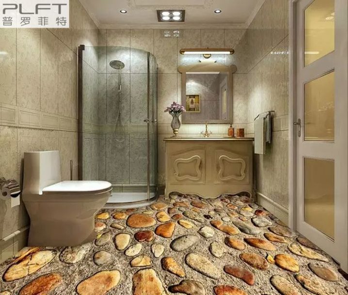 Brilliant 3D Floor Designs to Make a Small Bathroom Look ...