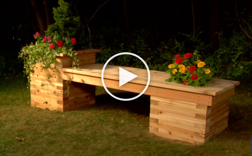How To Build A Planter Bench For A Small Backyard