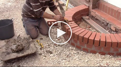 How to Build a Curved Brick Step