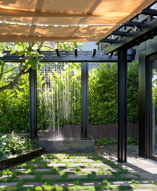 20 Impressive Ideas To Incorporate Rain Curtains In Any Yard