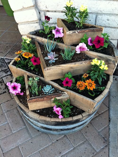 affordable wine barrel planters you can easily make